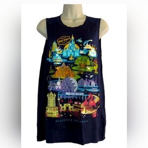 Walt Disney World ''Discover the Magic'' Zip Tank Top Women Size 3X